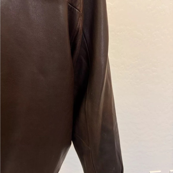 Polo by Ralph Lauren Vintage Biswing Leather Bomber Jacket in Brown Size L - Picture 8 of 16